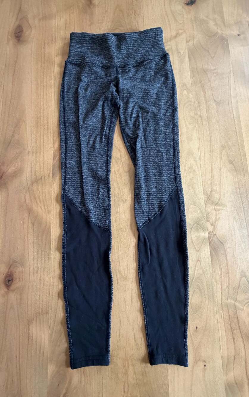 Lululemon Athletica High-Rise Color Block Running Leggings Sz 4